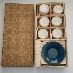 Set of 6 Demitasse Cups and Saucers Vintage